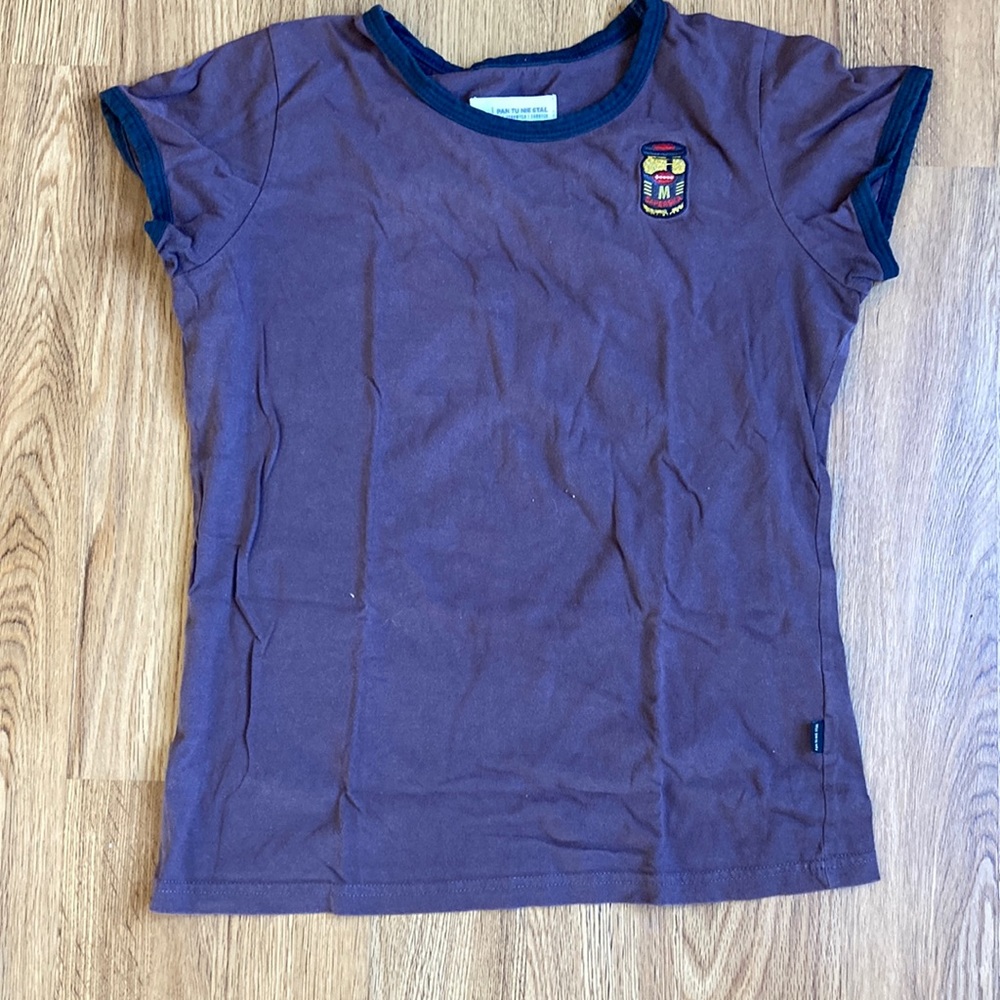 Brown mustard tee